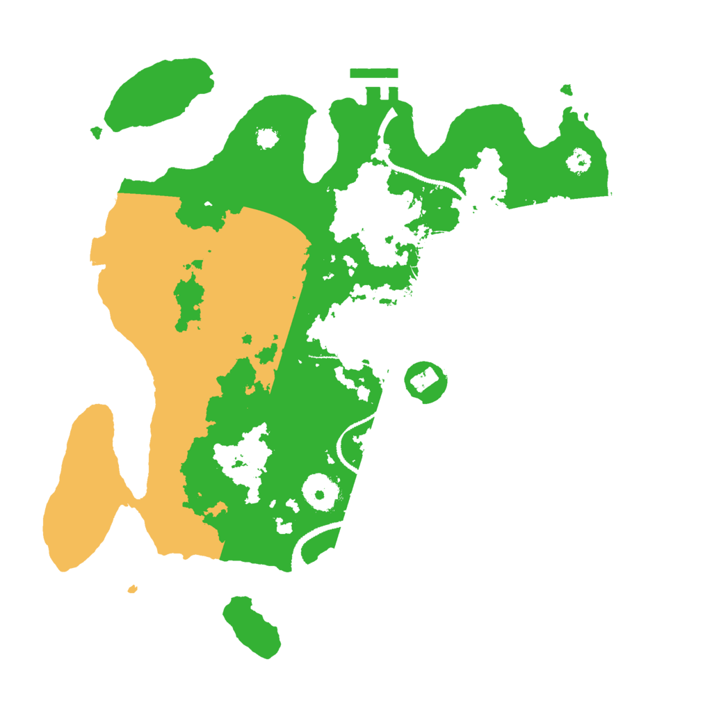 Biome Rust Map: Procedural Map, Size: 3000, Seed: 12789353