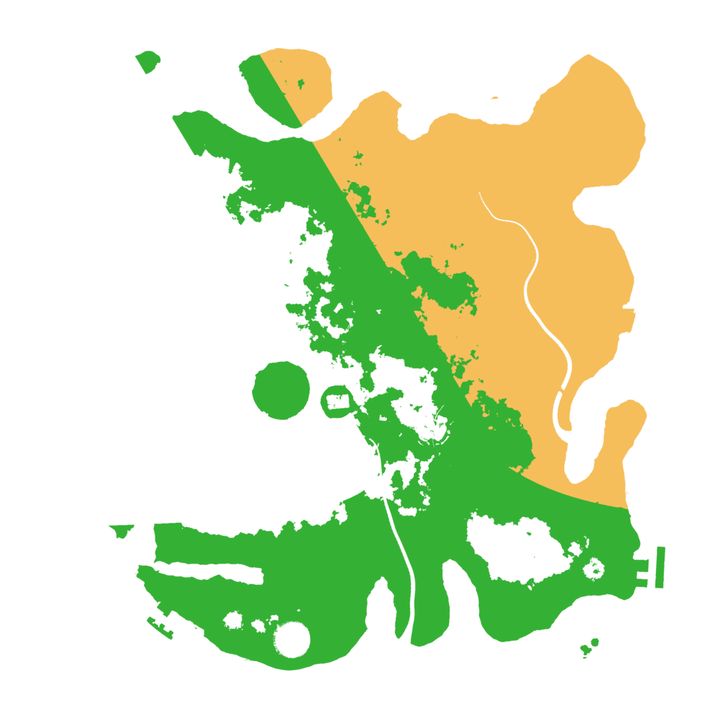 Biome Rust Map: Procedural Map, Size: 3500, Seed: 2086034