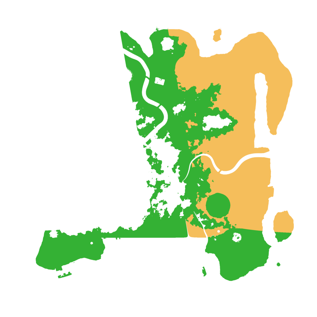 Biome Rust Map: Procedural Map, Size: 3500, Seed: 6058715