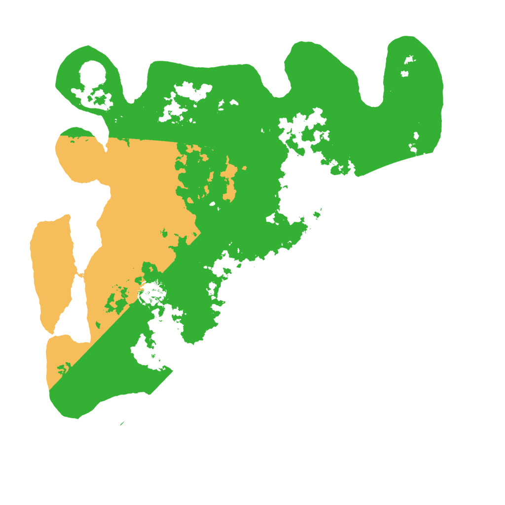 Biome Rust Map: Barren, Size: 3500, Seed: 5525909