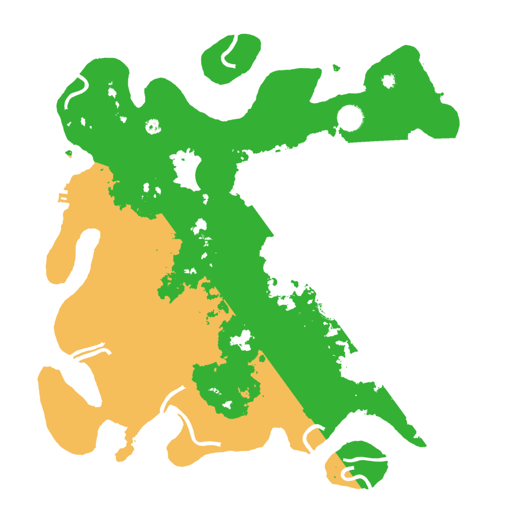 Biome Rust Map: Procedural Map, Size: 3500, Seed: 4238619