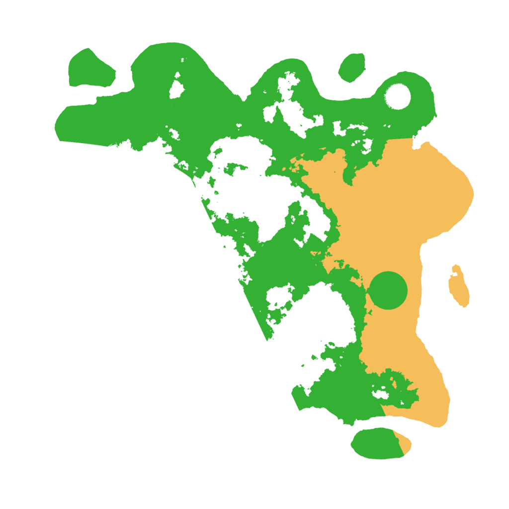 Biome Rust Map: Barren, Size: 3500, Seed: 5673289
