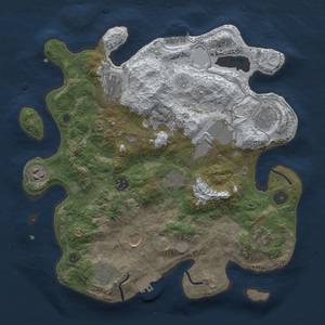 Thumbnail Rust Map: Procedural Map, Size: 3500, Seed: 1474571745, 18 Monuments