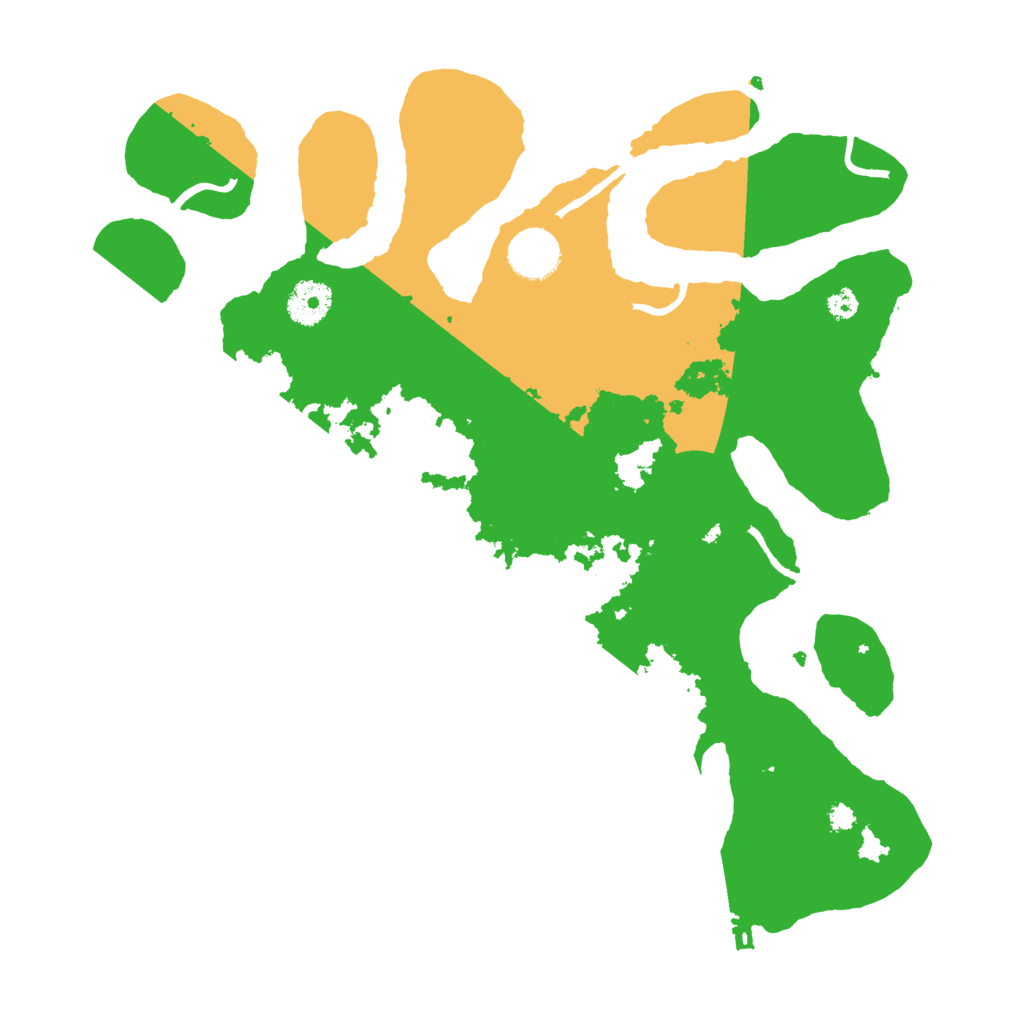 Biome Rust Map: Procedural Map, Size: 3500, Seed: 2208542