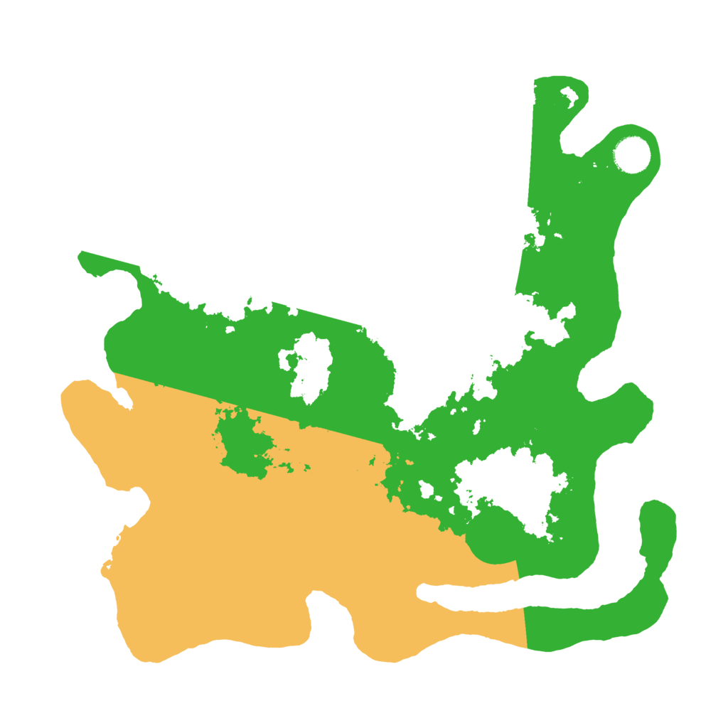 Biome Rust Map: Barren, Size: 3500, Seed: 5660236