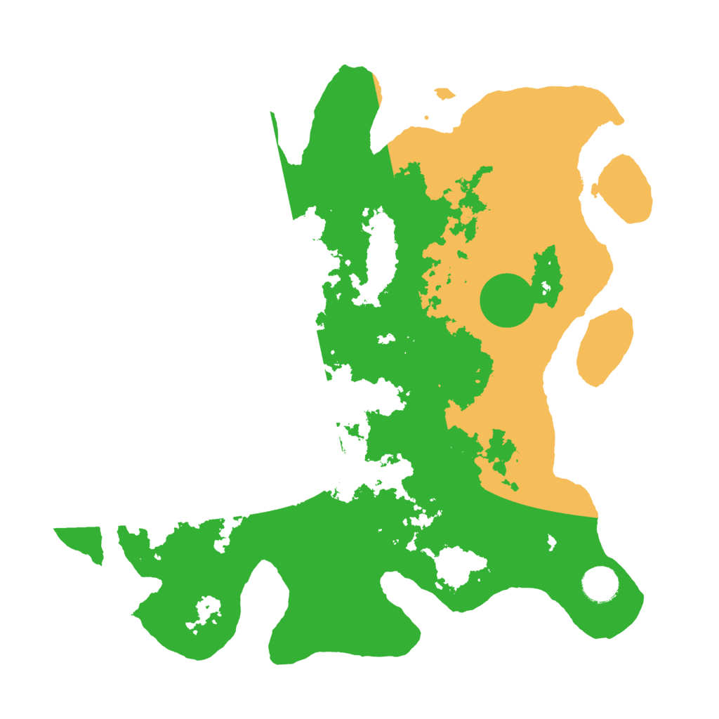 Biome Rust Map: Barren, Size: 3500, Seed: 5833373
