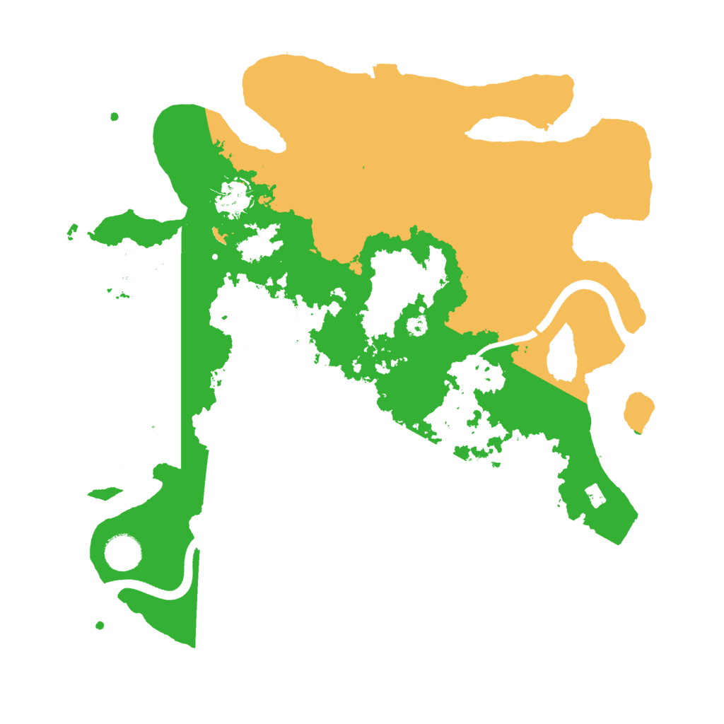 Biome Rust Map: Procedural Map, Size: 3500, Seed: 196966