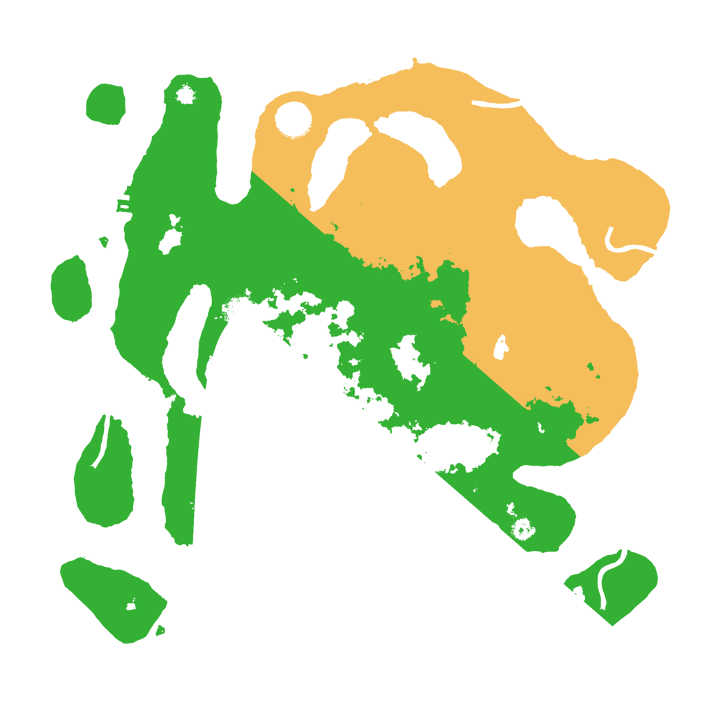 Biome Rust Map: Procedural Map, Size: 3500, Seed: 1008543