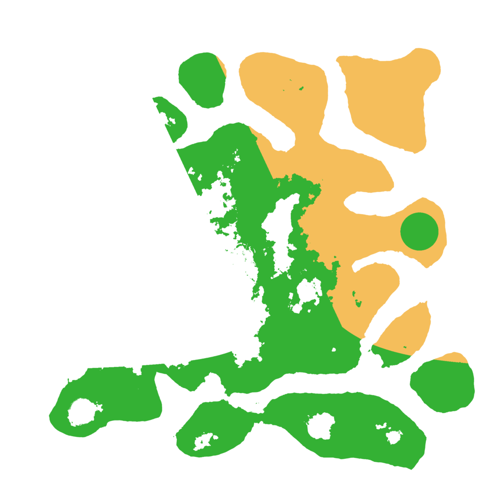 Biome Rust Map: Barren, Size: 3500, Seed: 836951