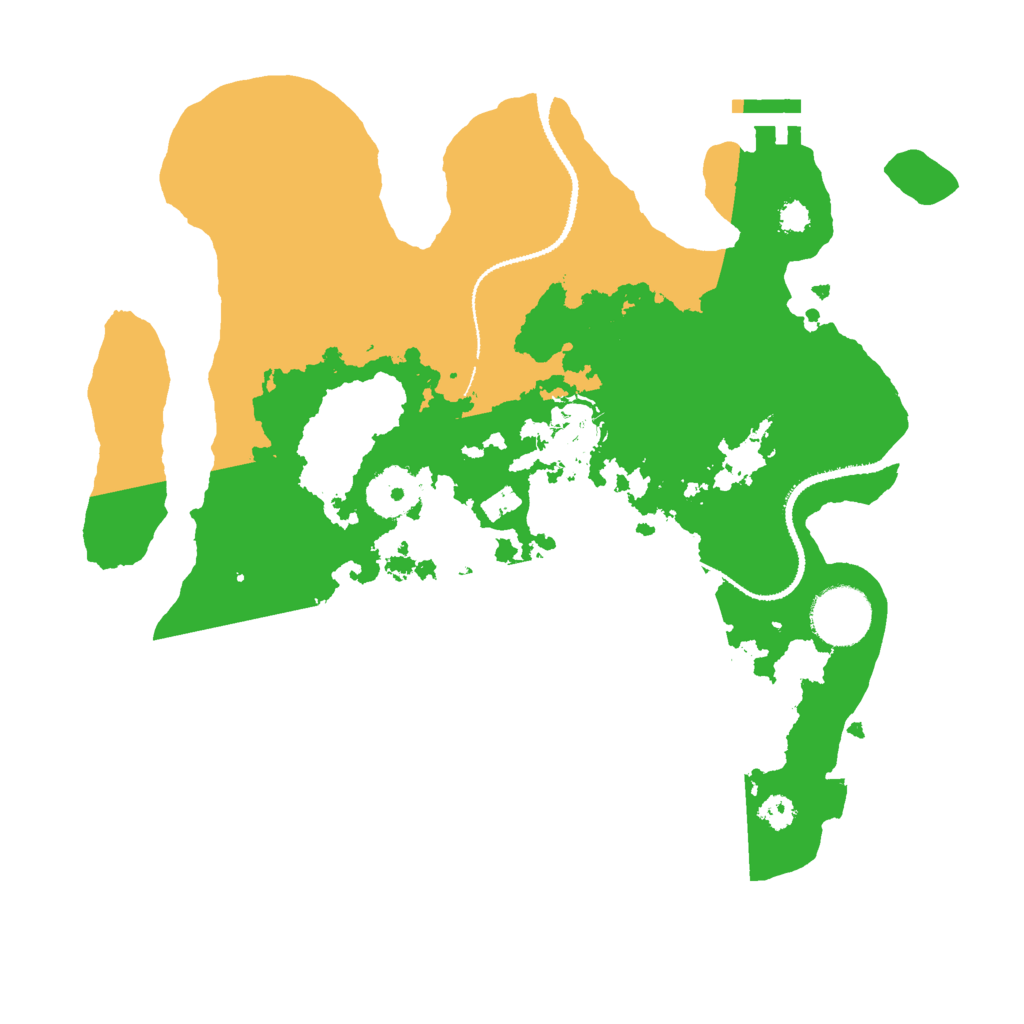 Biome Rust Map: Procedural Map, Size: 3000, Seed: 39253888
