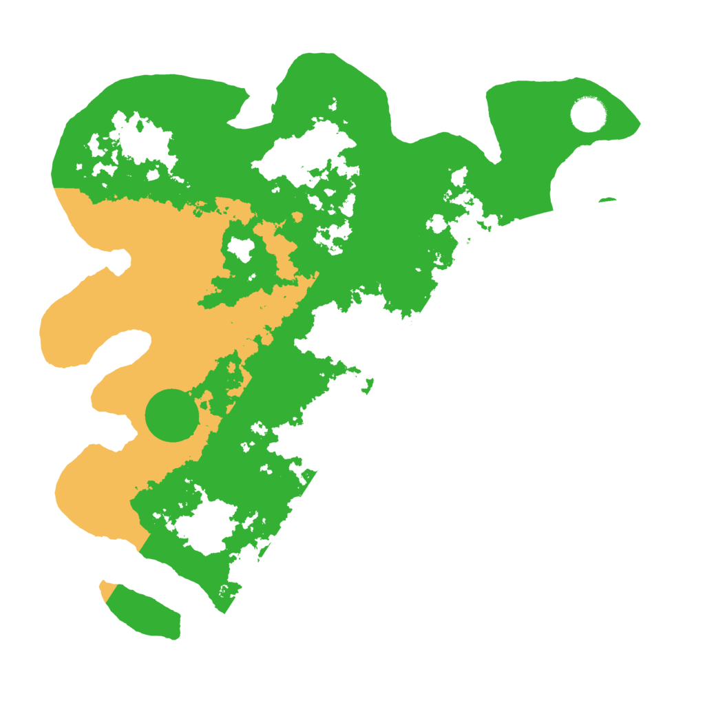 Biome Rust Map: Barren, Size: 3500, Seed: 424611