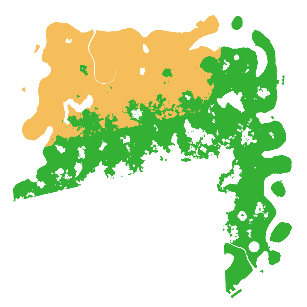 Biome Rust Map: Procedural Map, Size: 5000, Seed: 1366