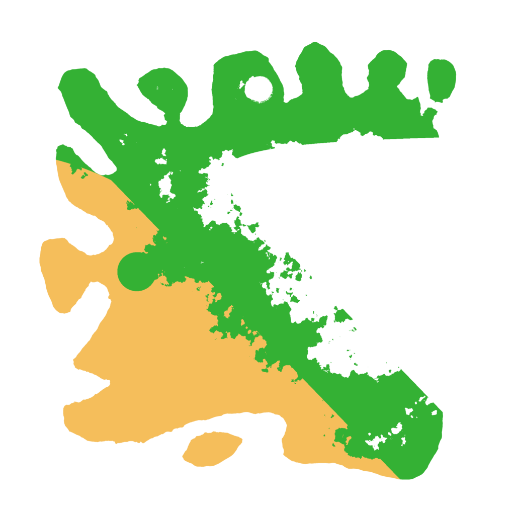 Biome Rust Map: Barren, Size: 3500, Seed: 996591