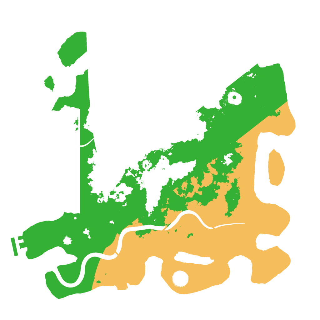 Biome Rust Map: Procedural Map, Size: 3500, Seed: 5708174