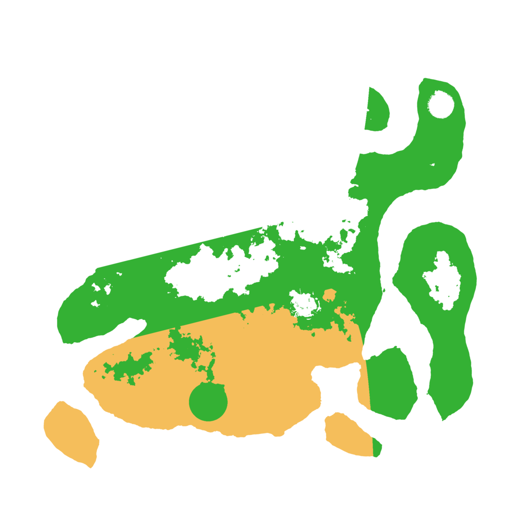 Biome Rust Map: Barren, Size: 3500, Seed: 445614