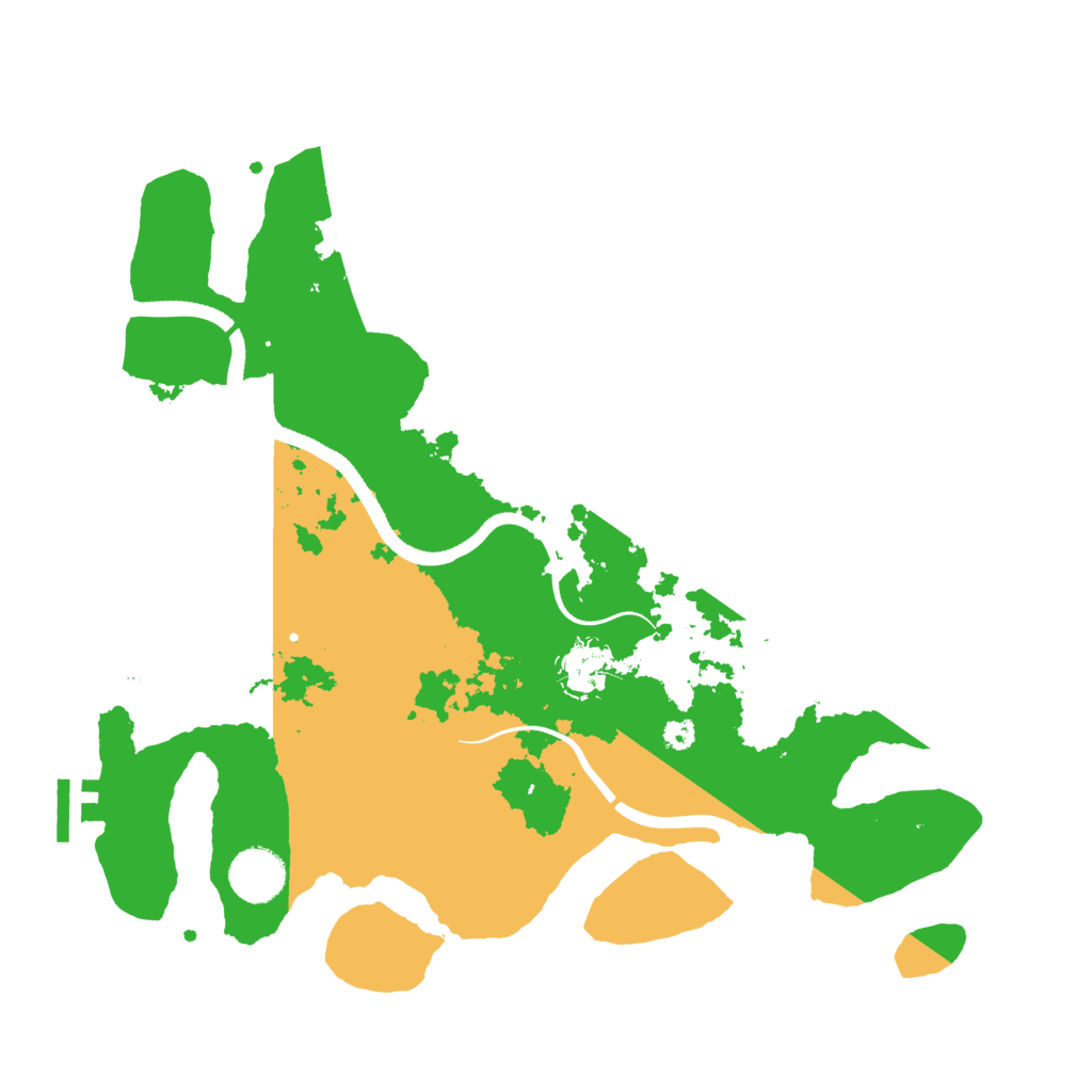 Biome Rust Map: Procedural Map, Size: 3500, Seed: 4261027