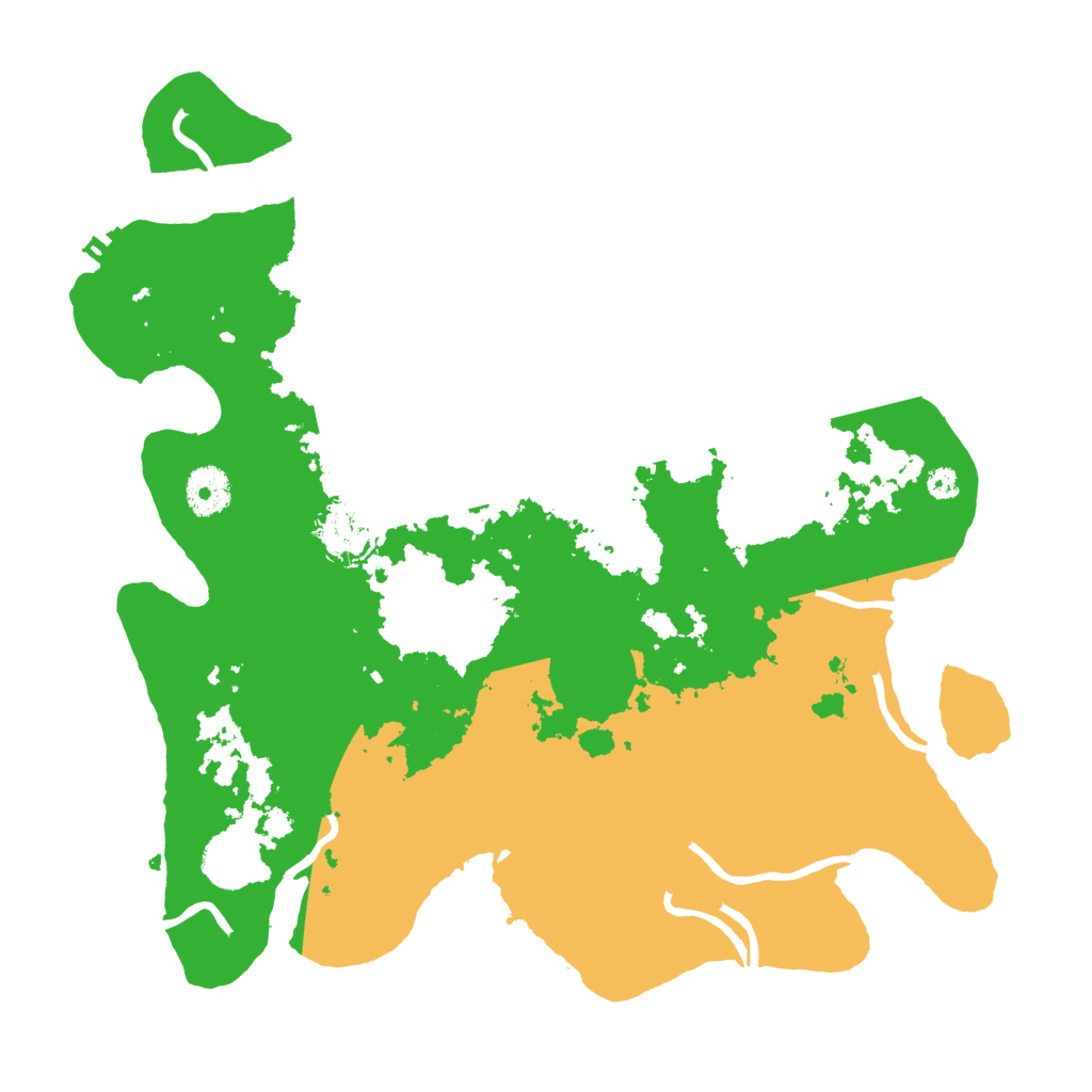 Biome Rust Map: Procedural Map, Size: 3500, Seed: 248597