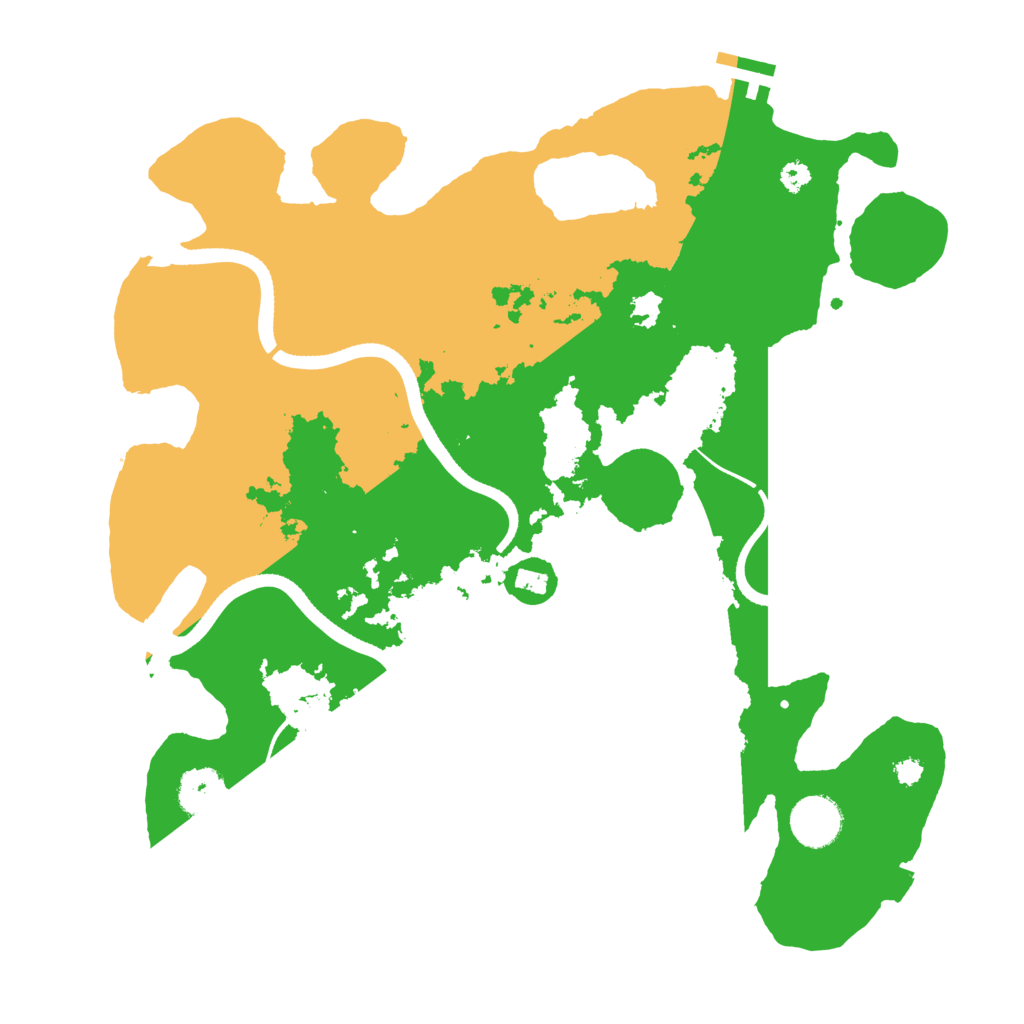 Biome Rust Map: Procedural Map, Size: 3500, Seed: 6407378