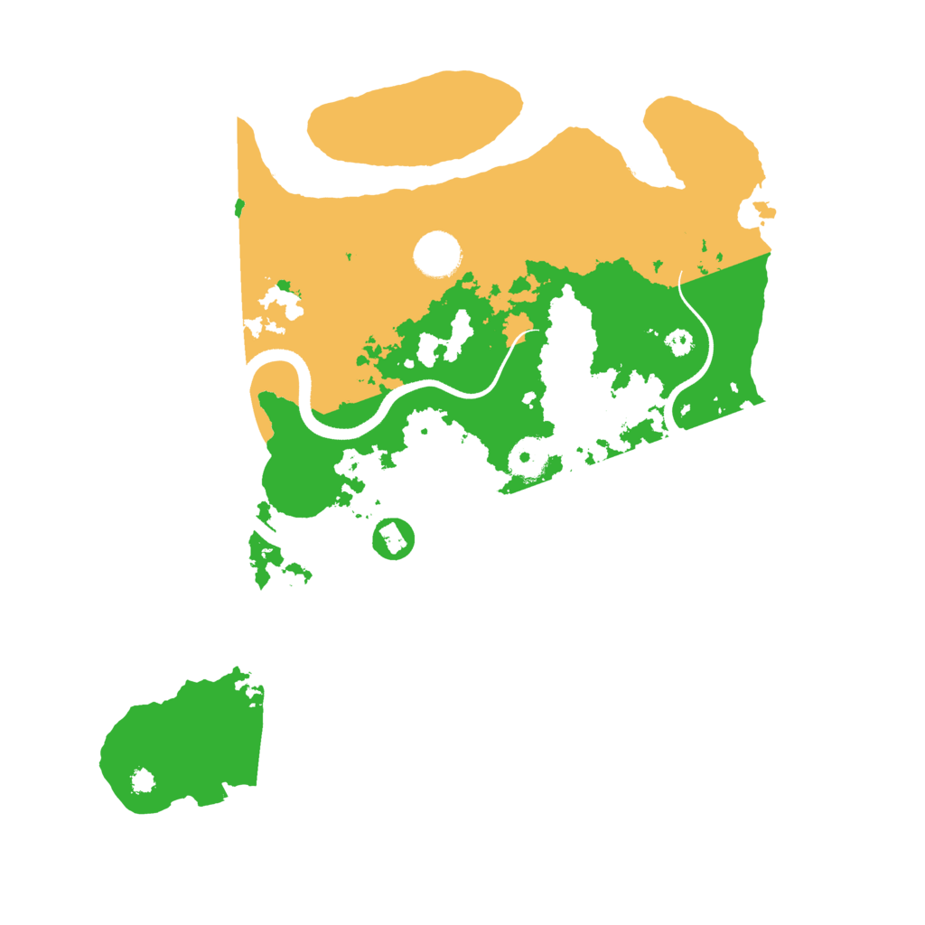Biome Rust Map: Procedural Map, Size: 3500, Seed: 6383158