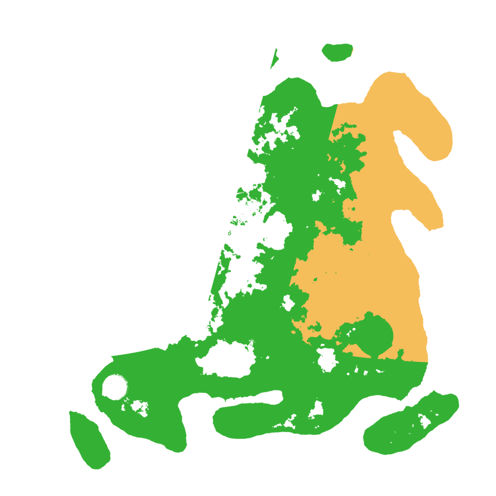 Biome Rust Map: Barren, Size: 3500, Seed: 3932652