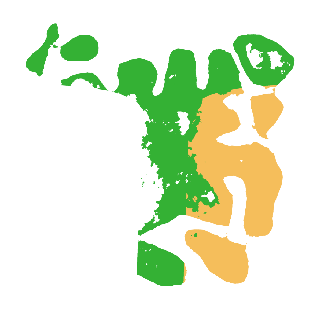 Biome Rust Map: Barren, Size: 3500, Seed: 1231081