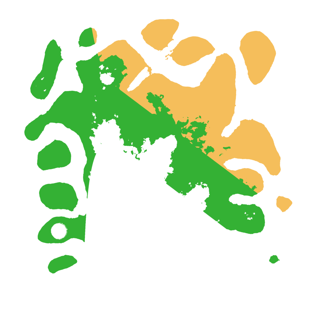 Biome Rust Map: Barren, Size: 3500, Seed: 5100126