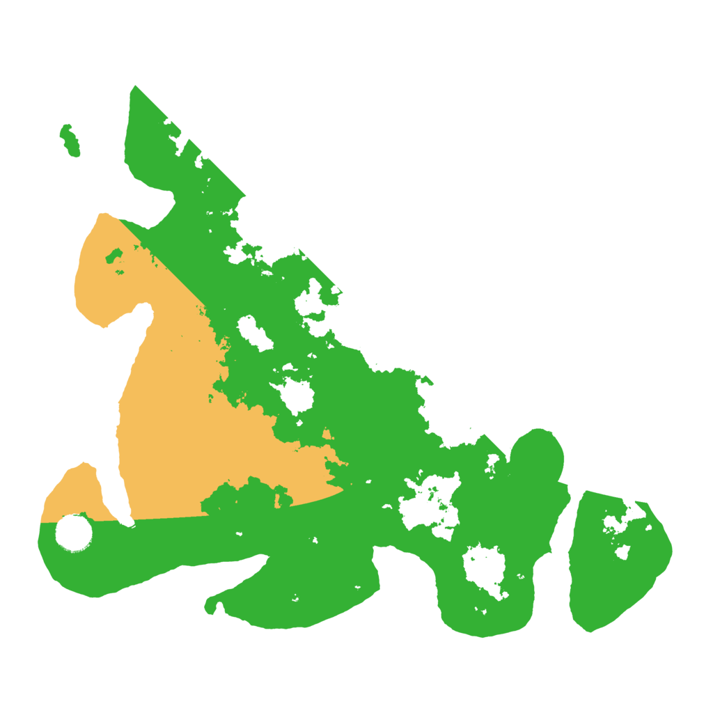 Biome Rust Map: Barren, Size: 3500, Seed: 694458