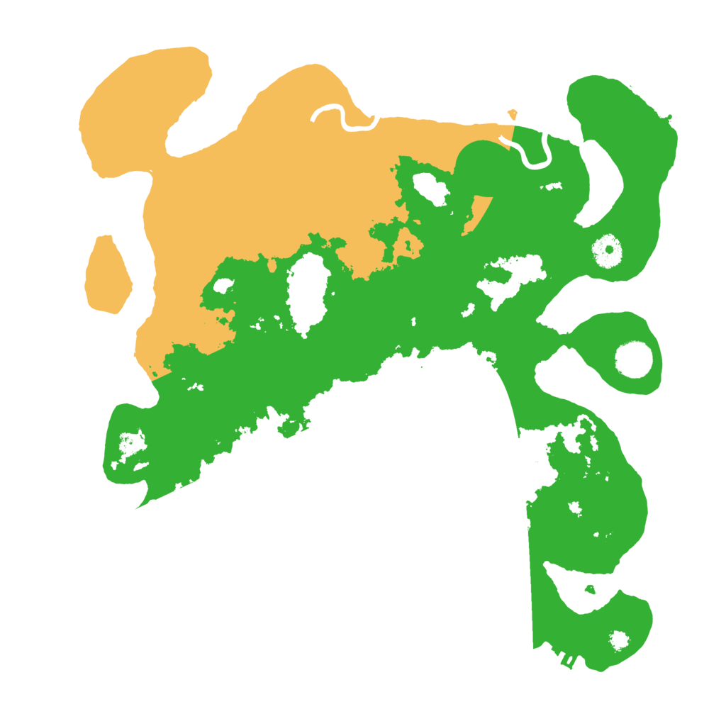 Biome Rust Map: Procedural Map, Size: 3500, Seed: 2090824