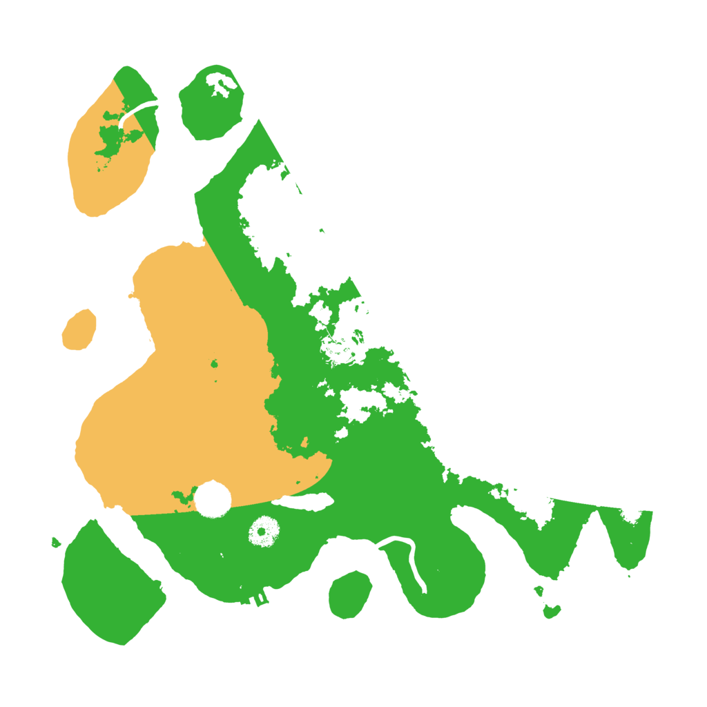 Biome Rust Map: Procedural Map, Size: 3500, Seed: 3245000