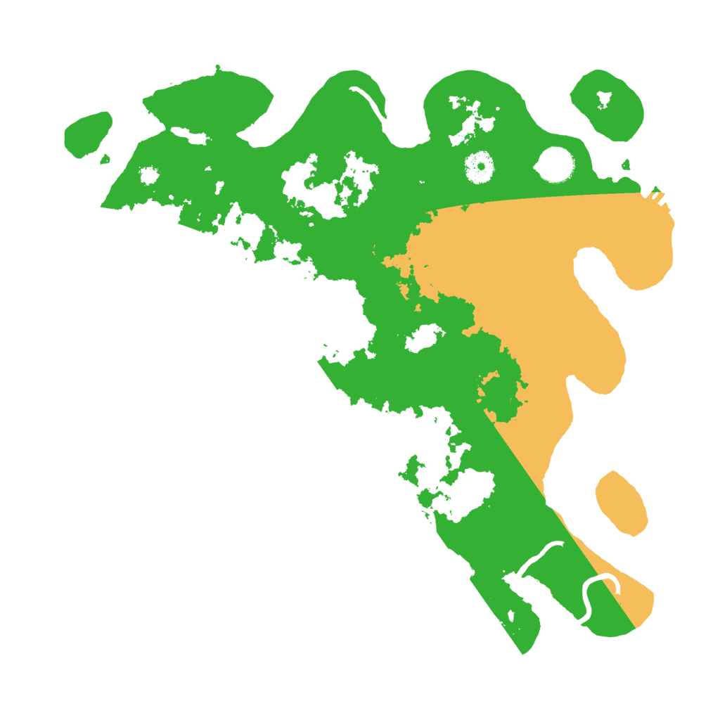 Biome Rust Map: Procedural Map, Size: 3500, Seed: 3770079