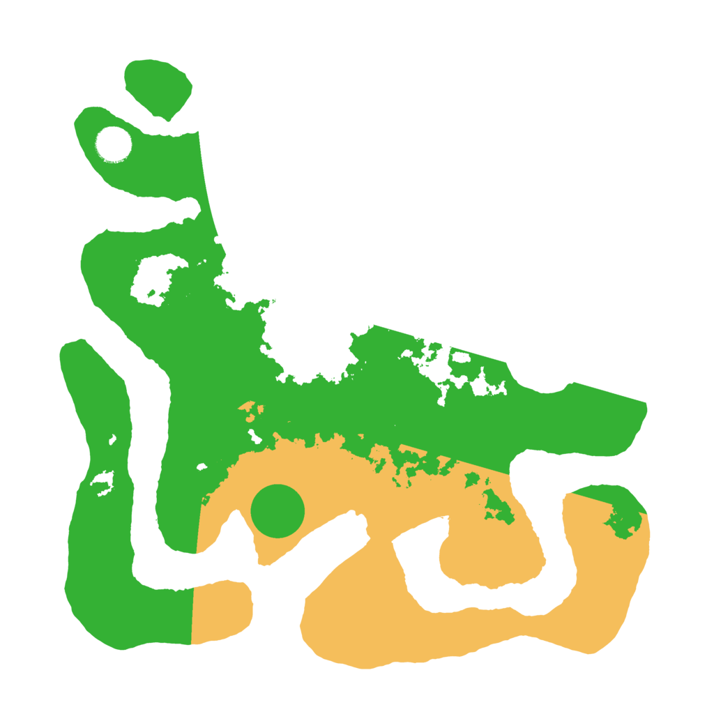 Biome Rust Map: Barren, Size: 3500, Seed: 3877499