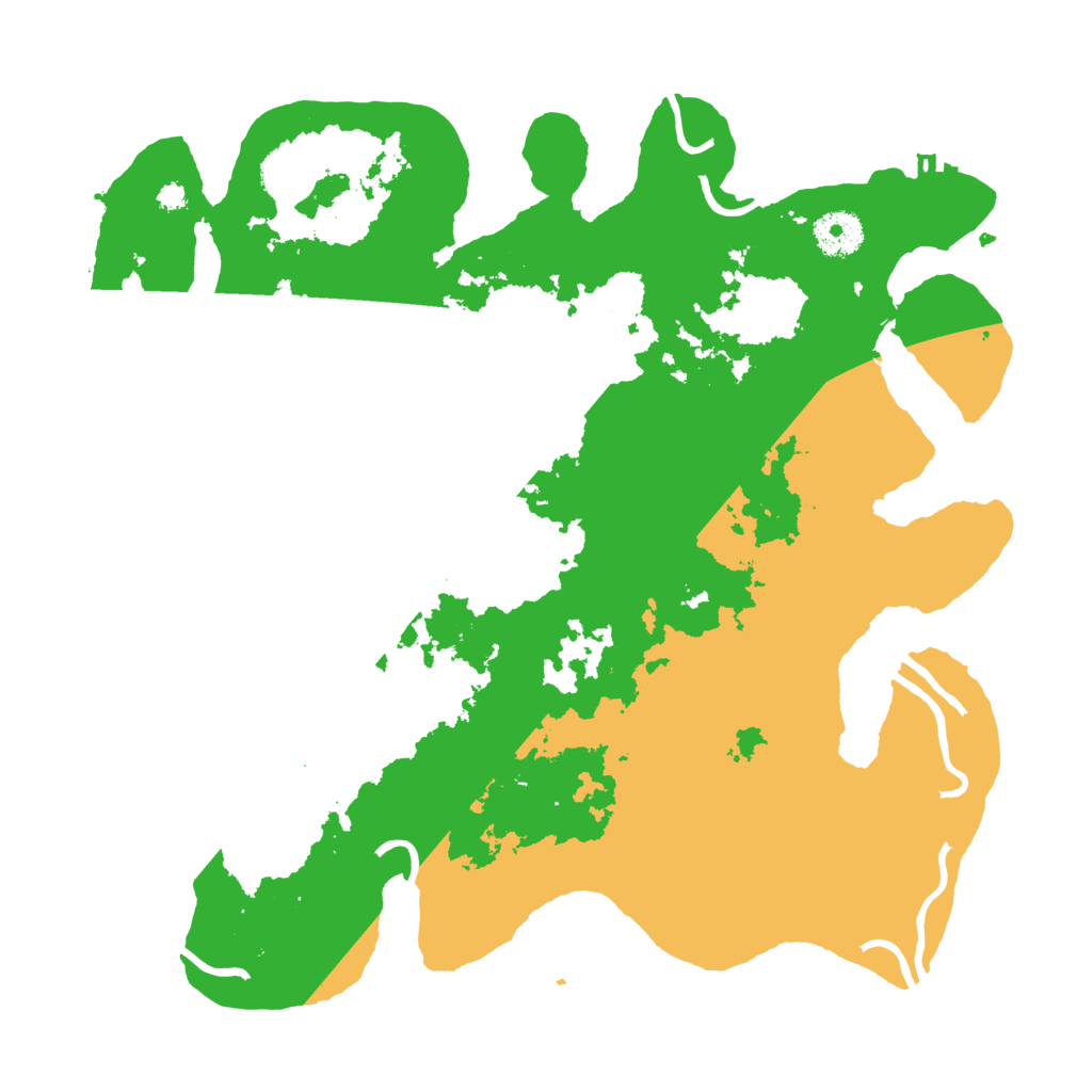 Biome Rust Map: Procedural Map, Size: 3500, Seed: 1209965