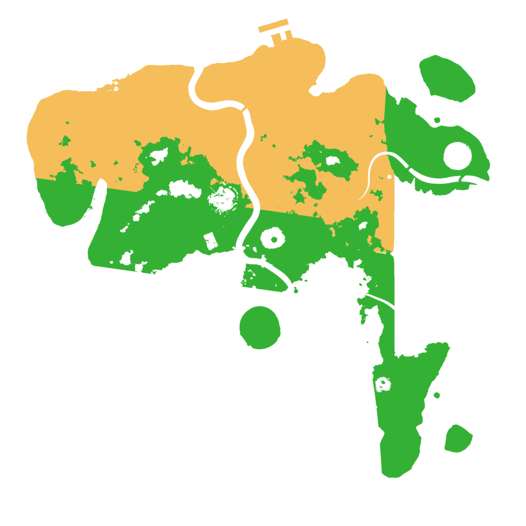 Biome Rust Map: Procedural Map, Size: 3500, Seed: 7225241