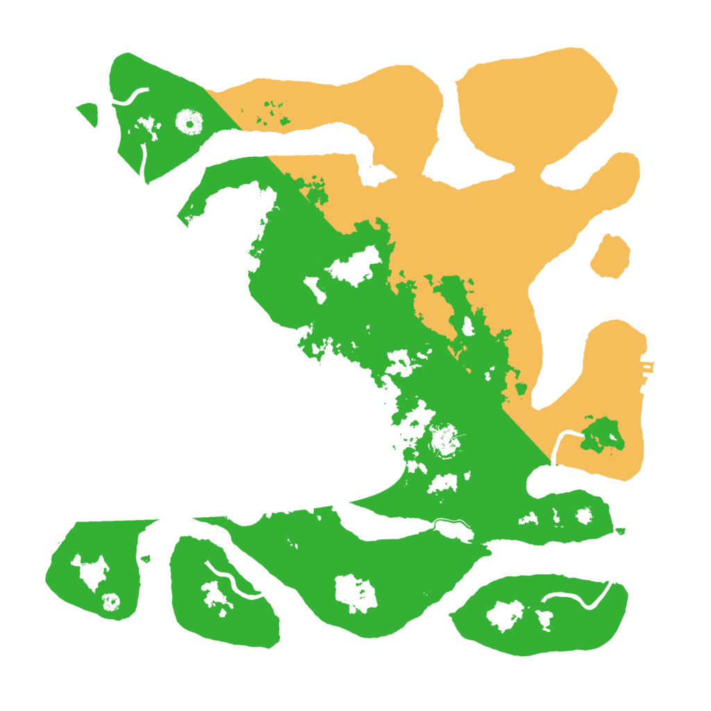 Biome Rust Map: Procedural Map, Size: 4000, Seed: 5262779