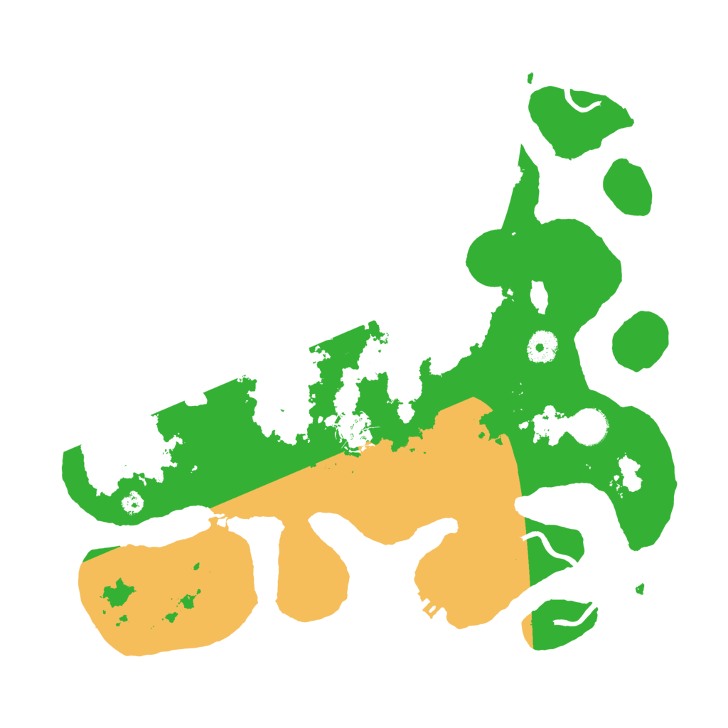 Biome Rust Map: Procedural Map, Size: 3500, Seed: 5276916