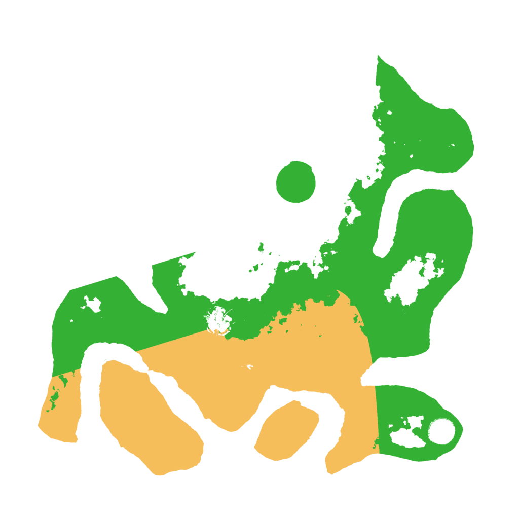 Biome Rust Map: Barren, Size: 3500, Seed: 3463105