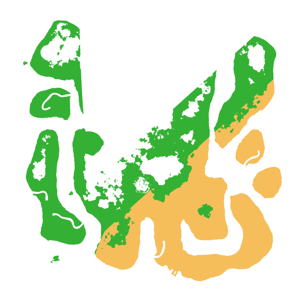 Biome Rust Map: Procedural Map, Size: 3500, Seed: 2180741