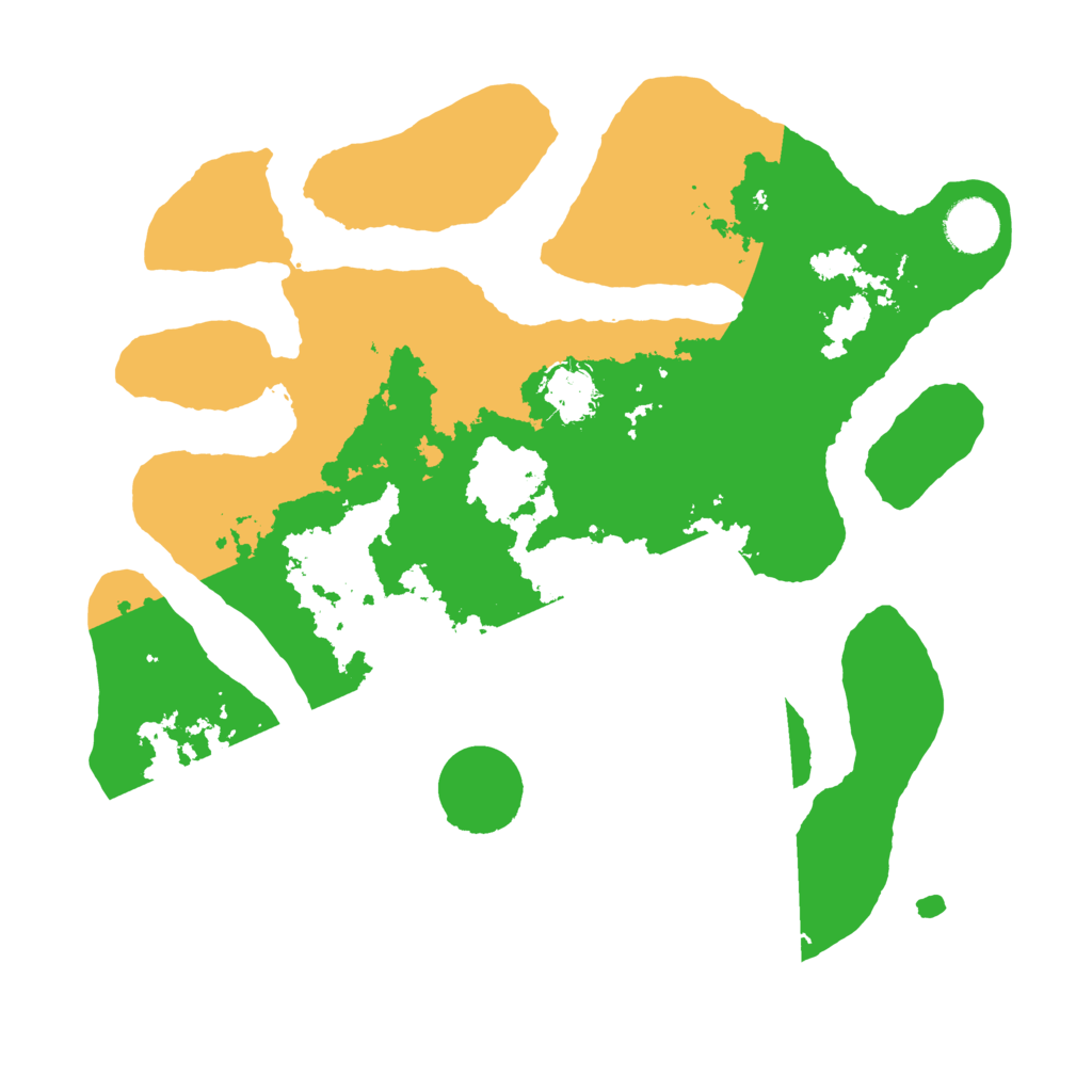 Biome Rust Map: Barren, Size: 3500, Seed: 2443446