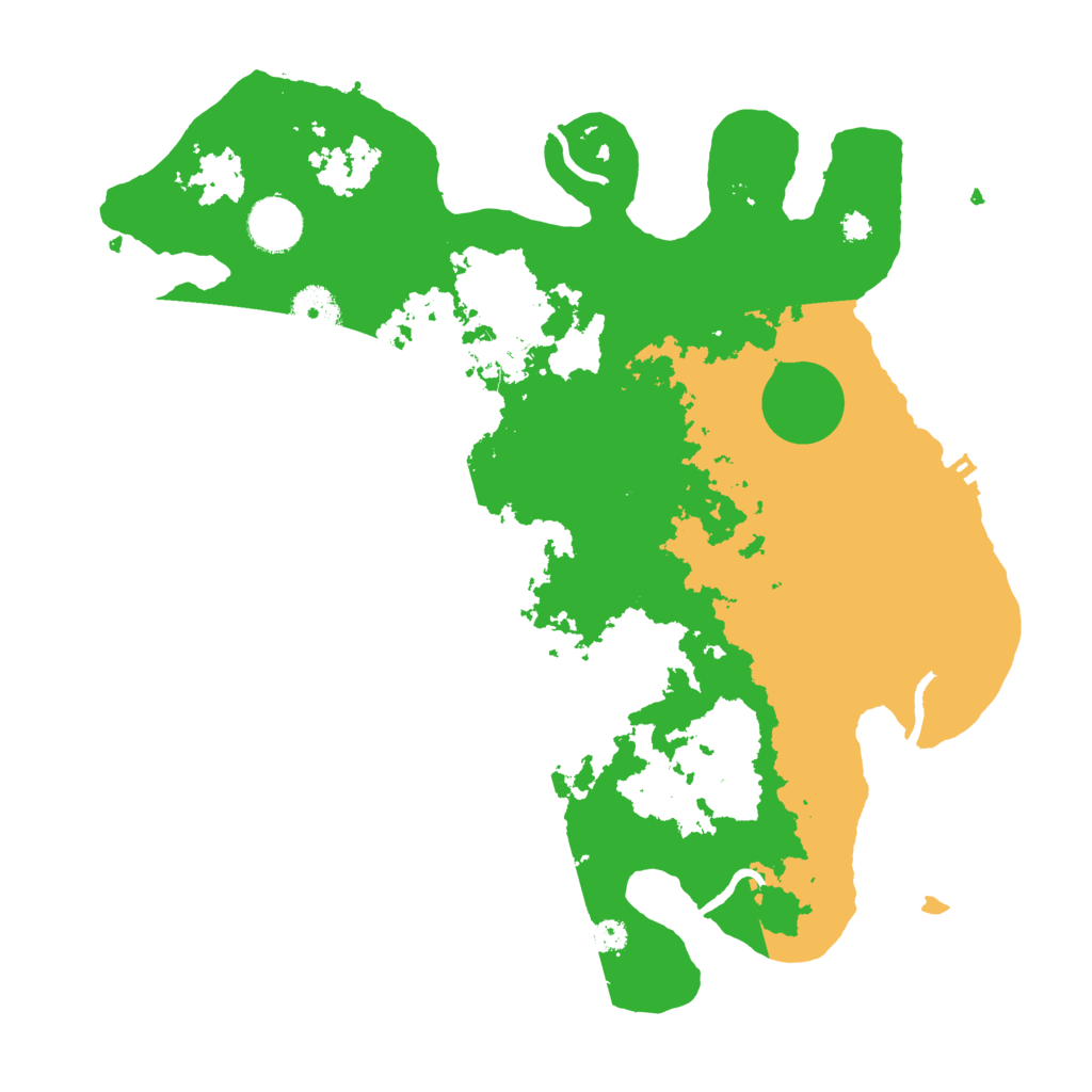 Biome Rust Map: Procedural Map, Size: 3500, Seed: 4325684