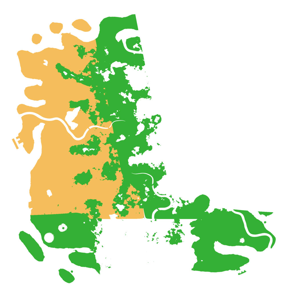 Biome Rust Map: Procedural Map, Size: 5250, Seed: 80085