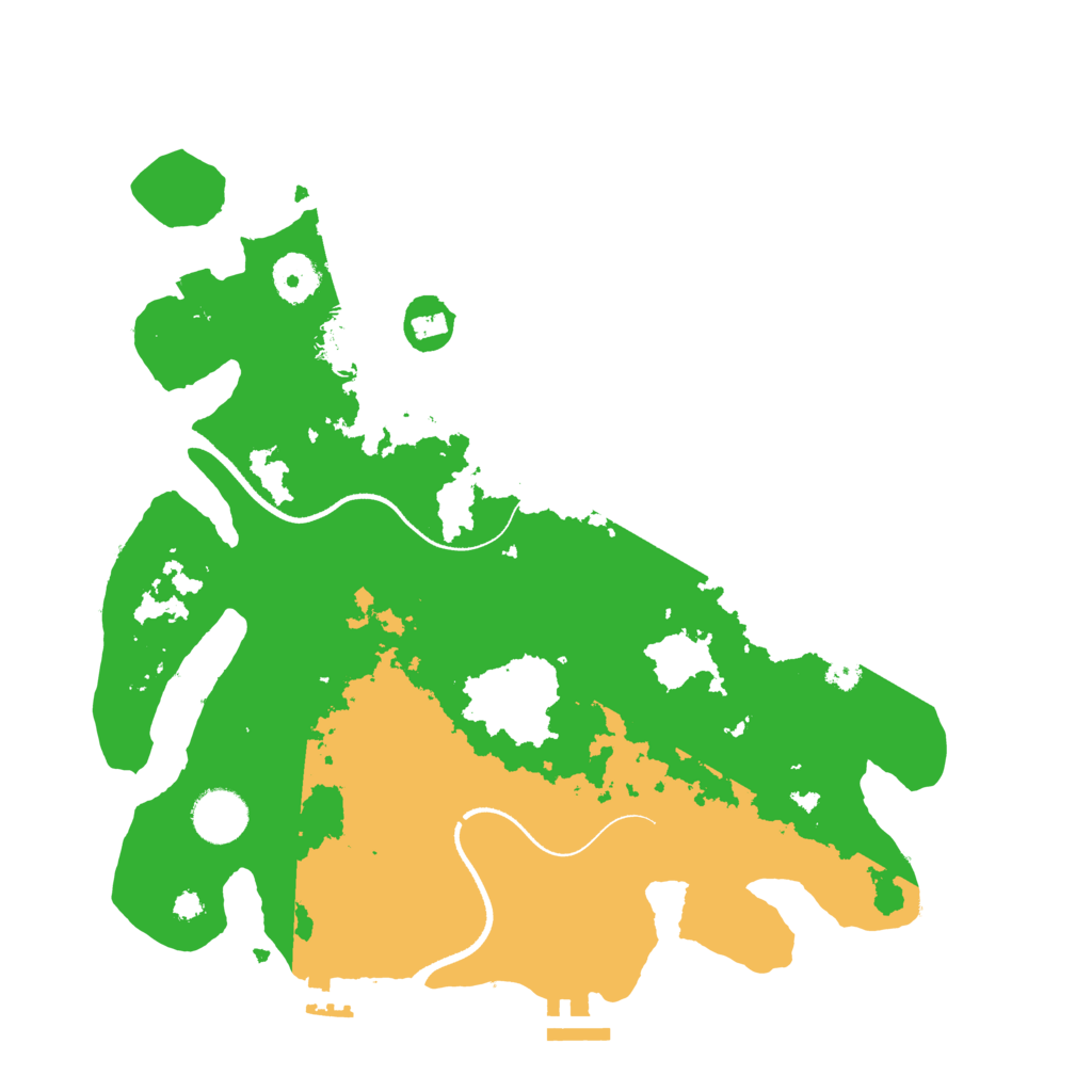 Biome Rust Map: Procedural Map, Size: 3500, Seed: 5410752