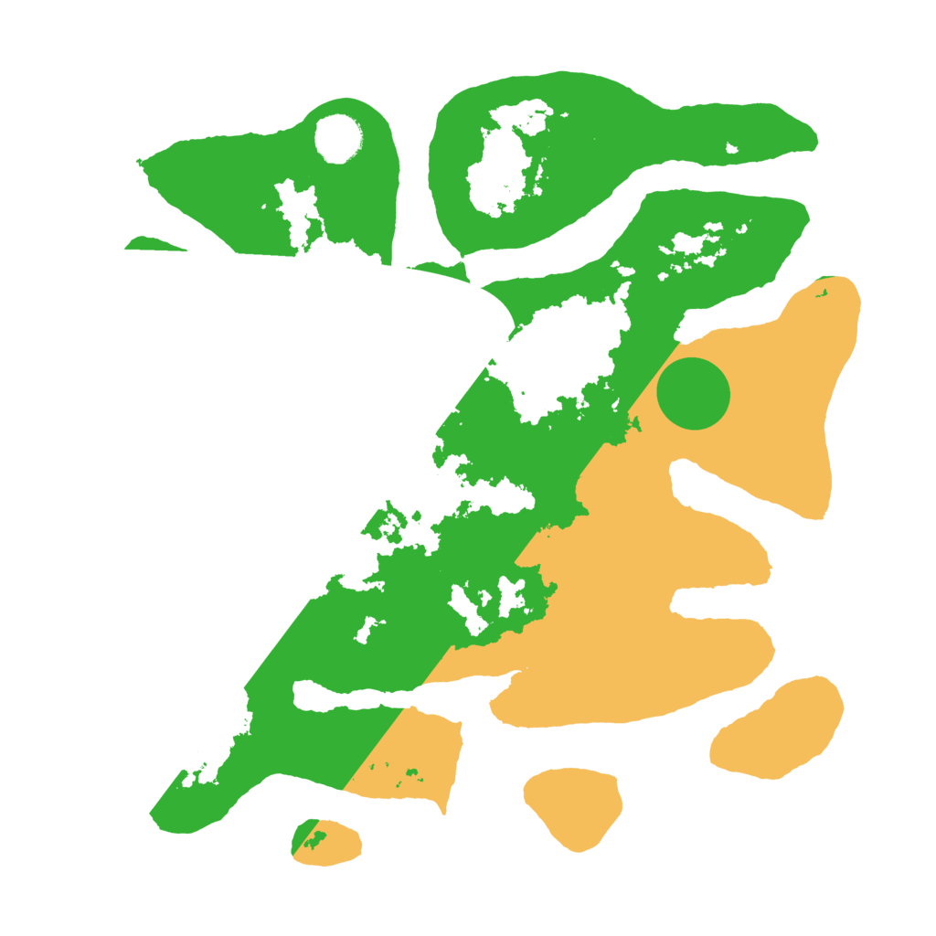 Biome Rust Map: Barren, Size: 3500, Seed: 2337889