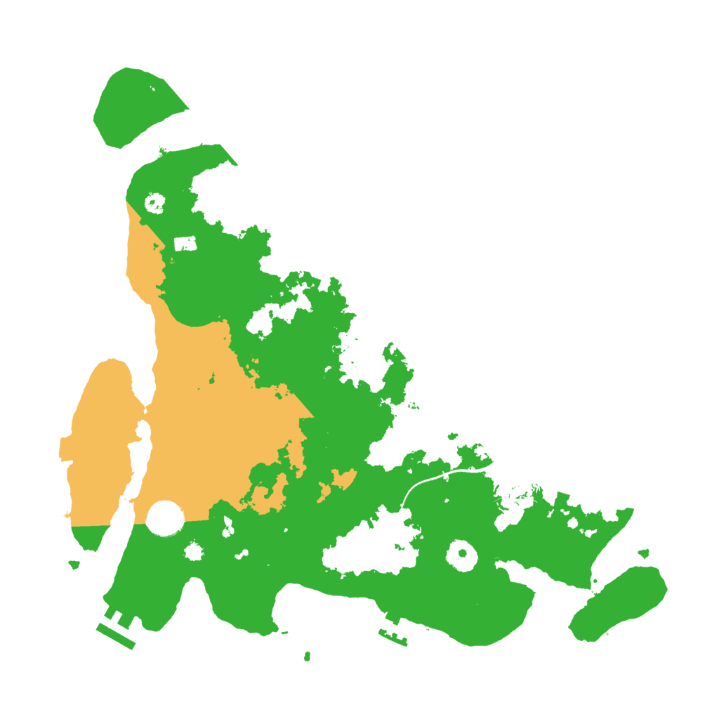 Biome Rust Map: Procedural Map, Size: 3500, Seed: 561271
