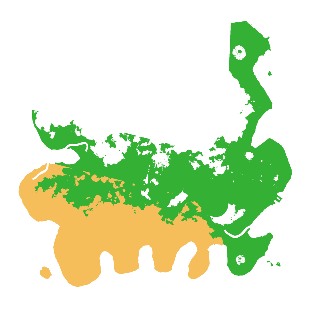 Biome Rust Map: Procedural Map, Size: 3500, Seed: 268346