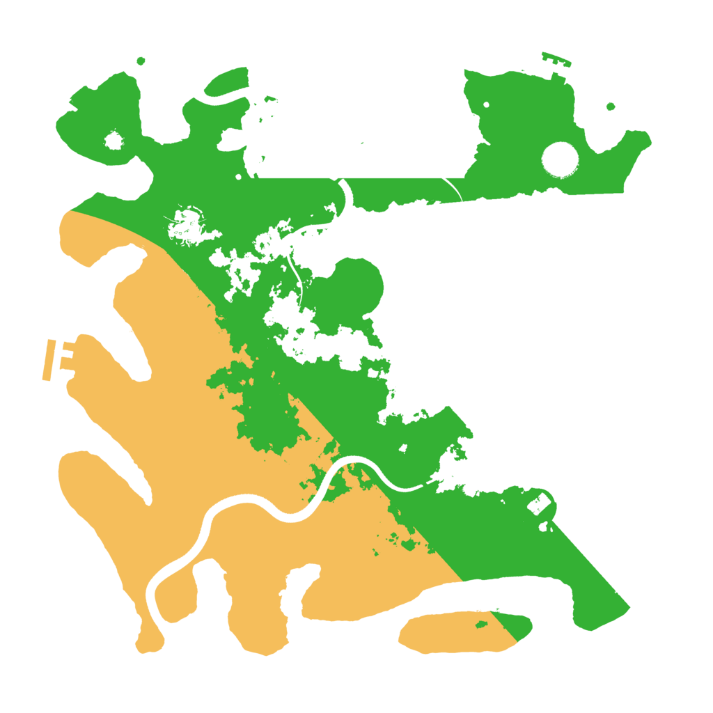 Biome Rust Map: Procedural Map, Size: 3500, Seed: 4364852