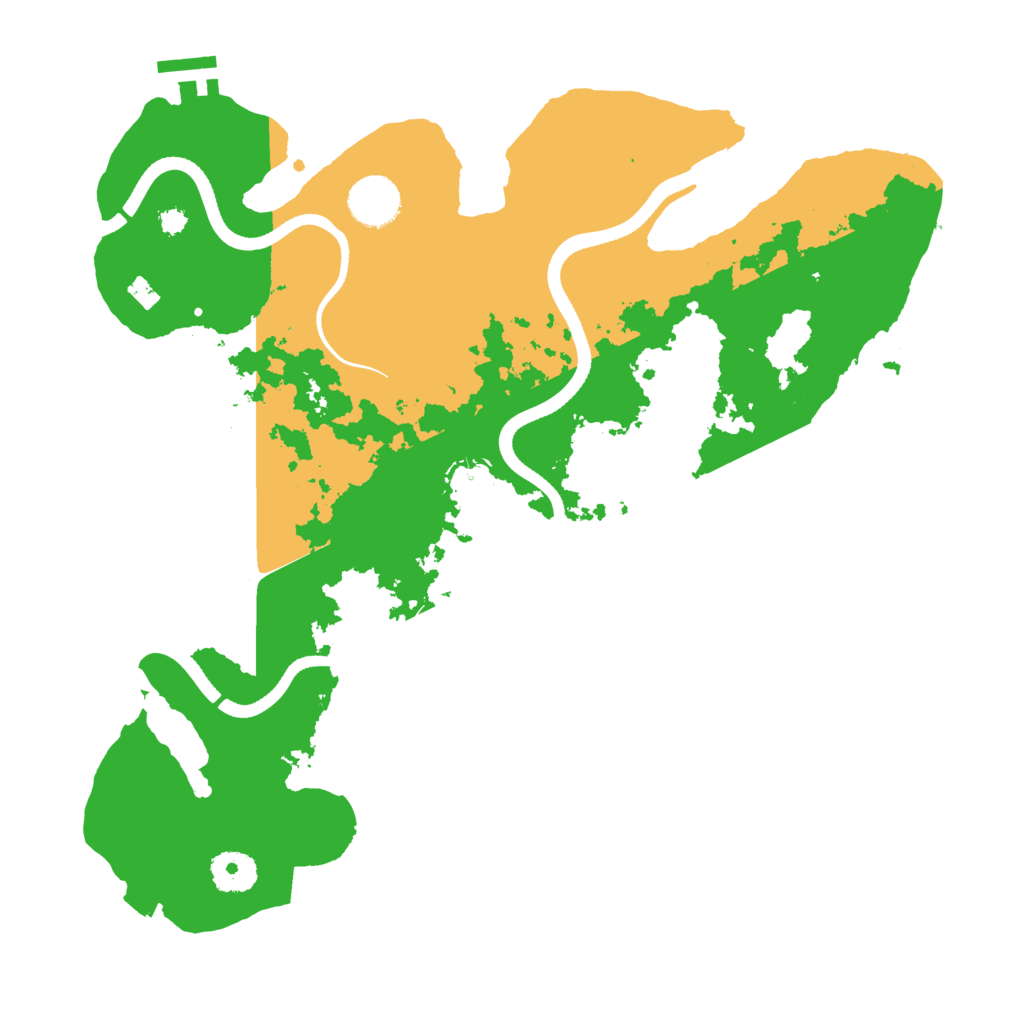 Biome Rust Map: Procedural Map, Size: 3500, Seed: 748253