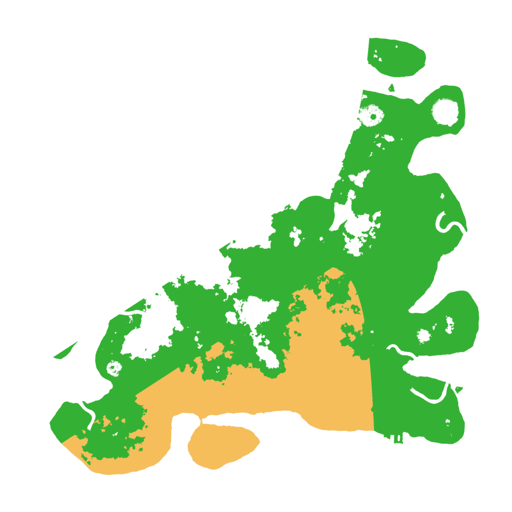 Biome Rust Map: Procedural Map, Size: 3500, Seed: 666212