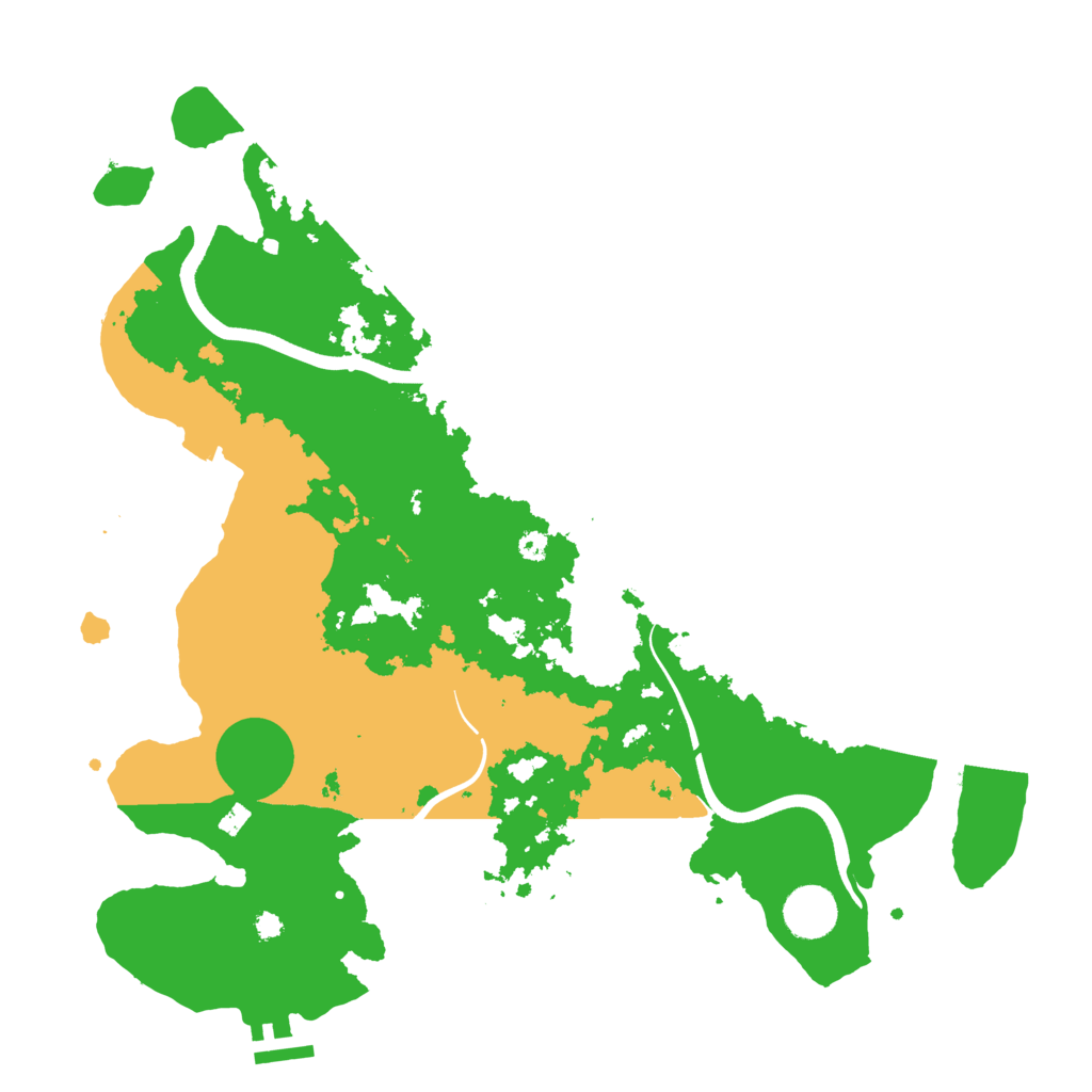 Biome Rust Map: Procedural Map, Size: 3700, Seed: 20222022