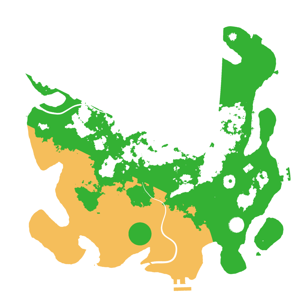 Biome Rust Map: Procedural Map, Size: 3500, Seed: 6119730