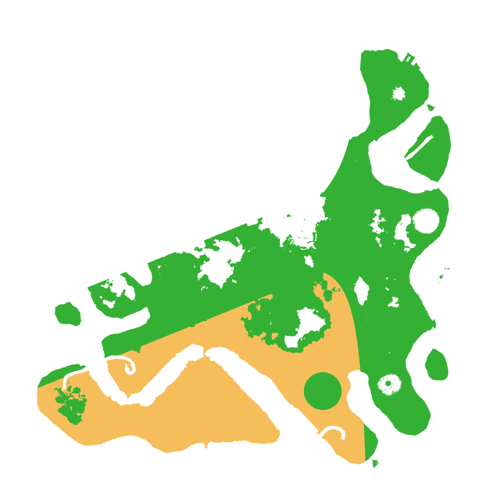 Biome Rust Map: Procedural Map, Size: 3500, Seed: 3403880